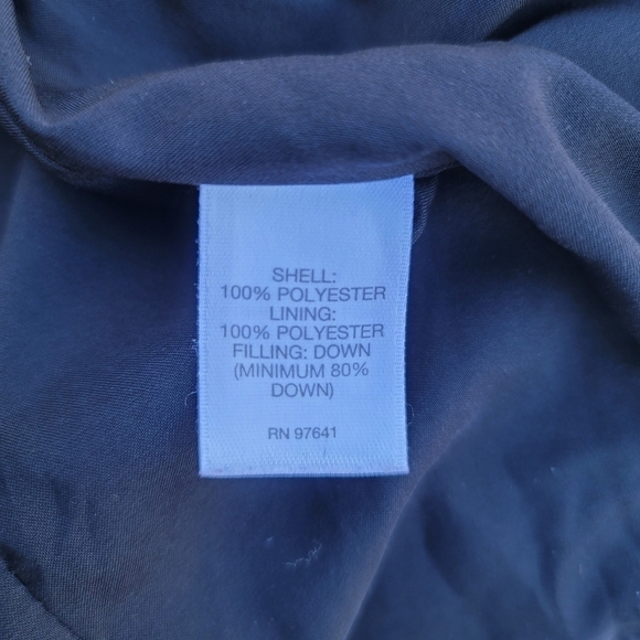 J Jill Women's Black Quilted 80% Down Puffer Coat Jacket Snap Sz XS - Picture 4 of 13